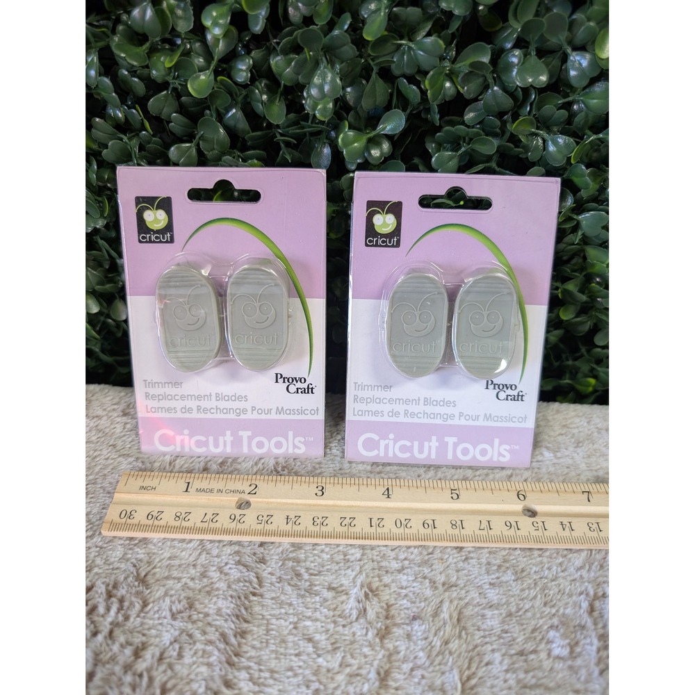 Cricut Trimmer Replacement Blades 2-Pack Lot 29-0101 Provo Craft Grey